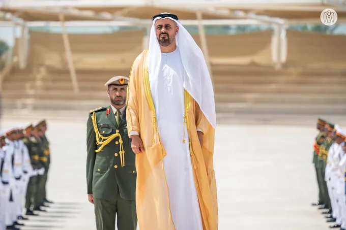 Theyab bin Mohamed bin Zayed receives President of the Republic of Paraguay at Wahat Al Karama
