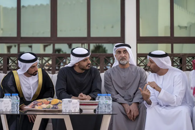 Zayed bin Mohamed bin Zayed attends Humaid Said Humaid Al Raqraqi Al Mazrouei wedding reception