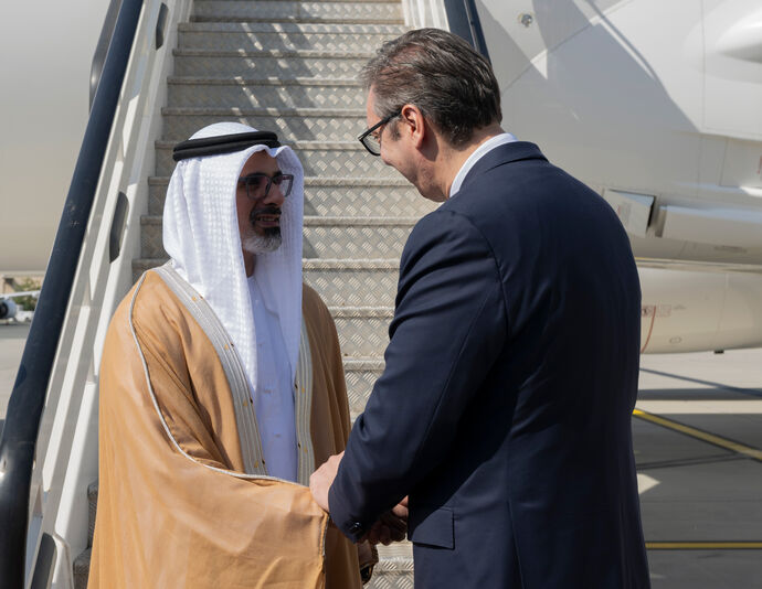 Khaled bin Mohamed bin Zayed working visit Serbia