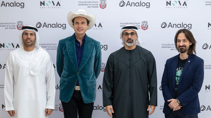 Khaled bin Mohamed bin Zayed witnesses launch of strategic partnership between Department of Culture and Tourism – Abu Dhabi, Nova Sky Stories and Analog