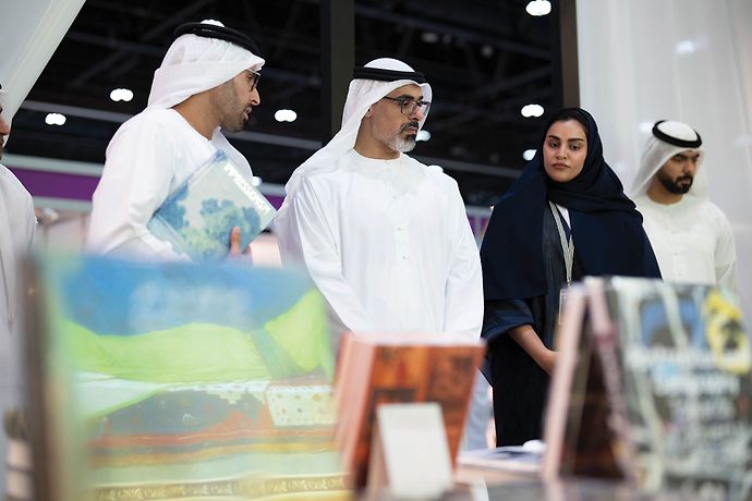 Khaled bin Mohamed bin Zayed visits 32nd Abu Dhabi International Book Fair