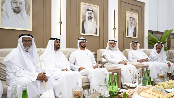 Zayed bin Hamdan bin Zayed attends Humaid Rashed Al Shamsi wedding reception