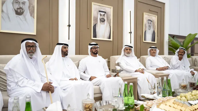 Zayed bin Hamdan bin Zayed attends Humaid Rashed Al Shamsi wedding reception