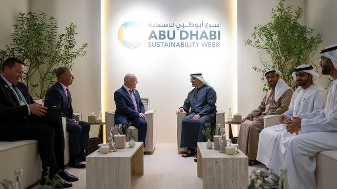 Khaled bin Mohamed bin Zayed meets Prime Minister of New Zealand to further enhance bilateral cooperation
