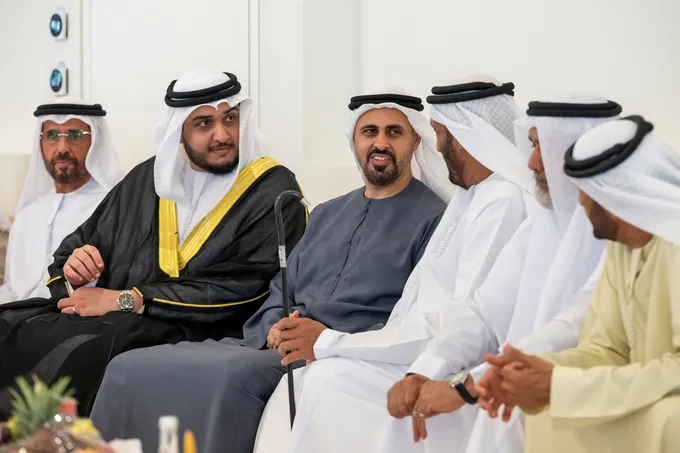 Theyab bin Mohamed bin Zayed attends Ahmed Ali Al Mansouri wedding reception