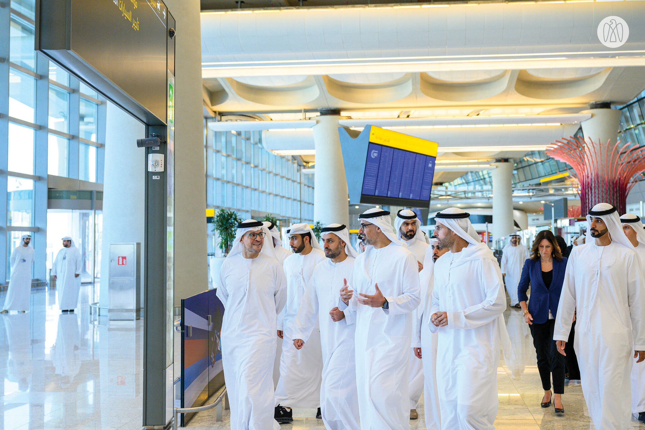 Khaled bin Mohamed bin Zayed visits Terminal A at Abu Dhabi