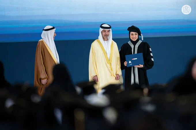 Under the patronage of the UAE President.. Hazza bin Zayed attends graduation ceremony of the 44th cohort of the United Arab Emirates University graduates