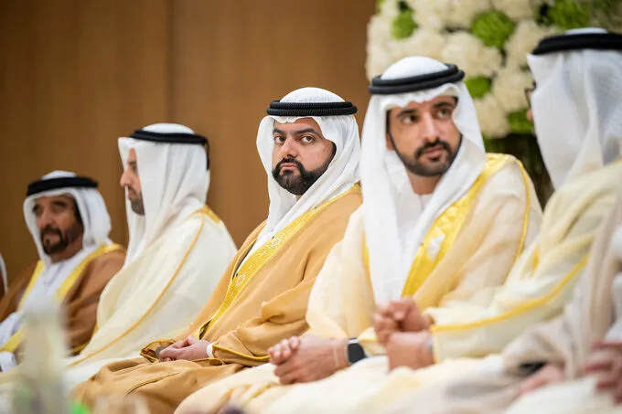 Mansour bin Zayed, Khaled bin Mohamed bin Zayed receive Crown Princes, sheikhs, well-wishers on Eid Al-Adha