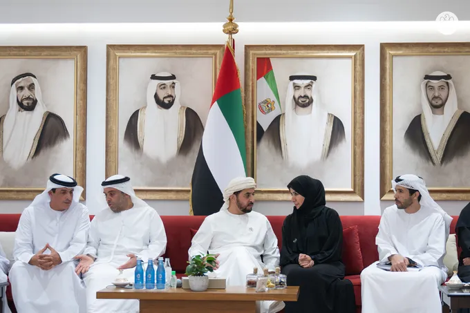 Hamdan bin Zayed reviews development projects on Dalma Island and meets with residents