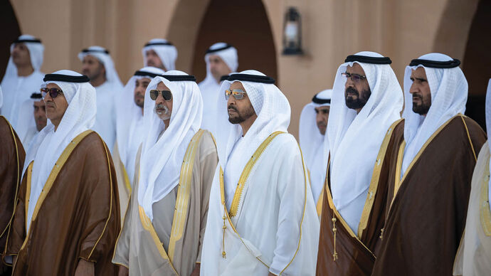 Hamdan bin Zayed attends Al Dhafra Fort ceremony to mark UAE 52nd Union Day
