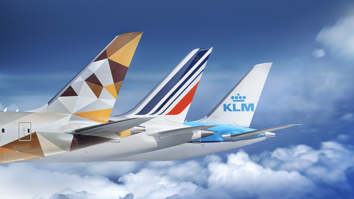 الاتحاد للطيران تتعاون مع الخطوط الجوية الفرنسية الهولندية لتوسيع شبكة رحلاتها العالمية