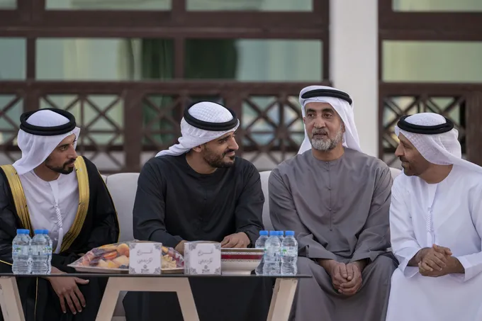 Zayed bin Mohamed bin Zayed attends Humaid Said Humaid Al Raqraqi Al Mazrouei wedding reception