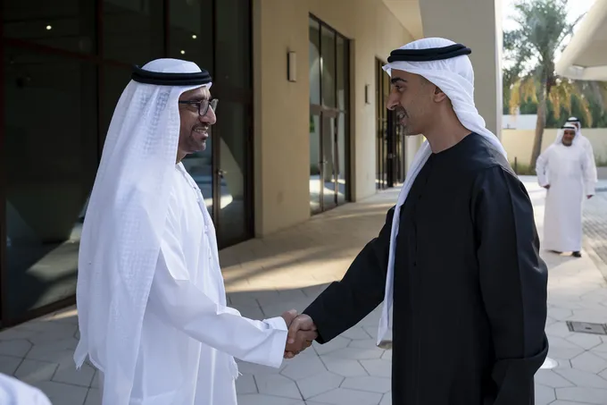 Hamdan bin Mohamed bin Zayed attends wedding reception of Sultan and Abdullah Ahmed Al Junaibi