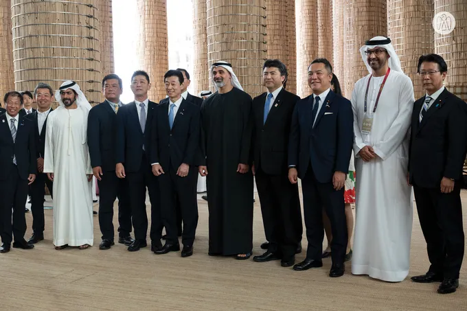 On the sidelines of UAE Day celebrations at Expo 2025 Osaka, Crown Prince of Abu Dhabi meets members of Japanese Parliament and UAE–Japan Society