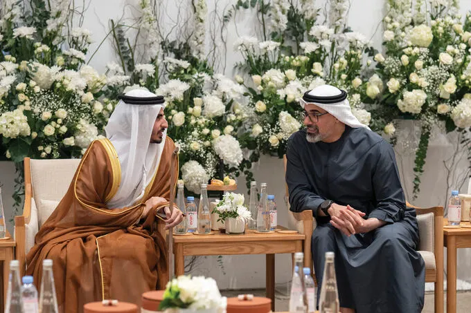 Khaled bin Mohamed bin Zayed attends Rashid Ali Rashid Al Nuaimi wedding reception