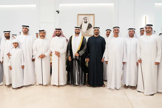 Zayed bin Mohamed bin Zayed attends Al Shehhi and Al Suwaidi wedding reception
