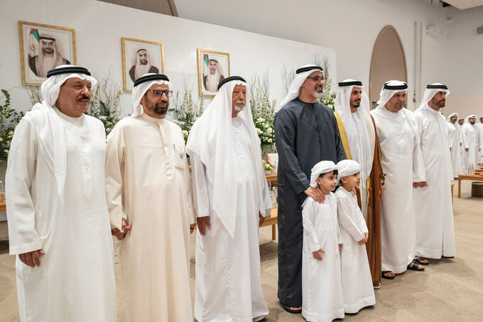 Khaled bin Mohamed bin Zayed attends Rashid Ali Rashid Al Nuaimi wedding reception