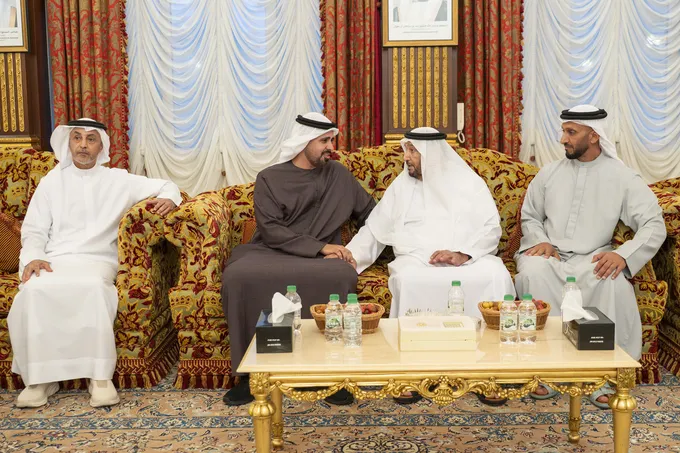 Theyab bin Mohamed bin Zayed offers condolences on the passing of Aisha Rashed Al Dhaheri