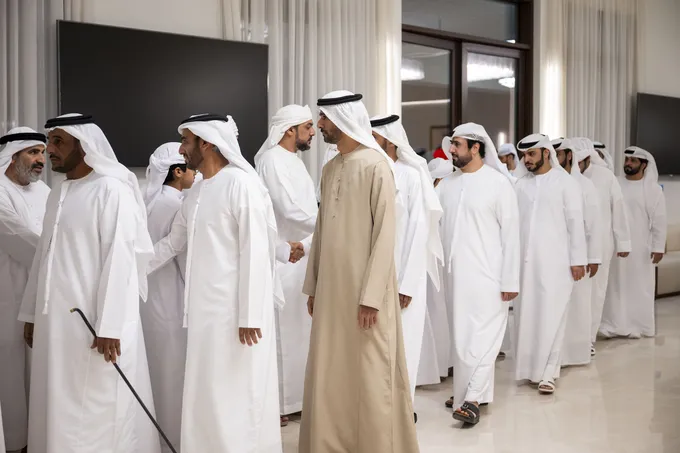 Theyab bin Mohamed bin Zayed offers condolences on the passing of national duty martyr Saeed Rashid Al Balushi