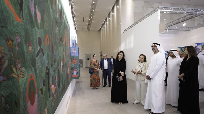 خالد بن محمد بن زايد يفتتح معرض &quot;فن أبوظبي&quot; في دورته 14