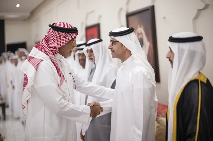 Hazza bin Zayed attends Zayed Saeed Al Ghafli wedding reception
