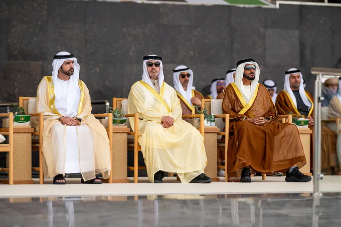UAE President attends graduation ceremony of 50th cohort and first university-level cohort of cadet officers at Zayed II Military College in Al Ain Region
