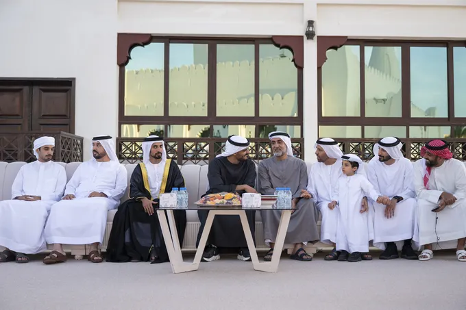 Zayed bin Mohamed bin Zayed attends Humaid Said Humaid Al Raqraqi Al Mazrouei wedding reception
