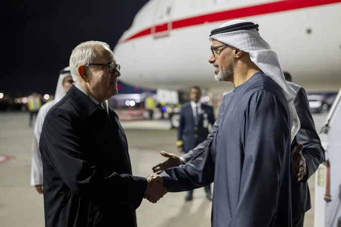 Crown Prince of Abu Dhabi arrives in Athens on official visit to Greece