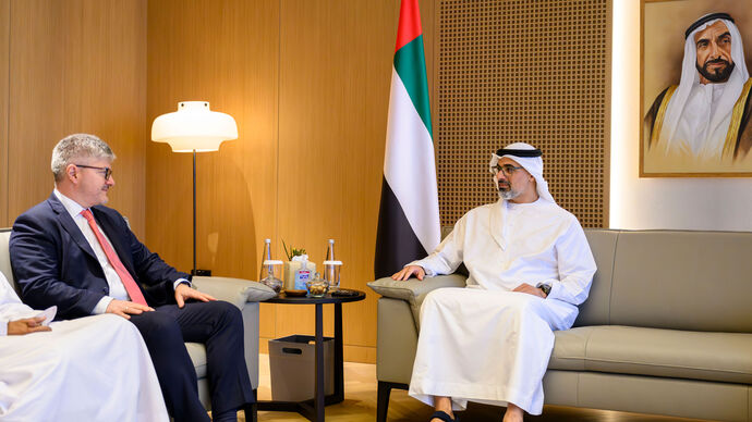Khaled bin Mohamed bin Zayed meets International Civil Aviation Authority Secretary General