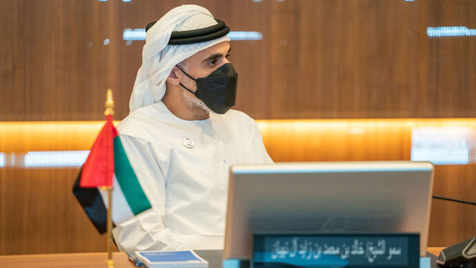 خالد بن محمد بن زايد يترأس الاجتماع الأول للجنة التنفيذية لمجلس إدارة شركة بترول أبوظبي الوطنية &quot;أدنوك&quot;