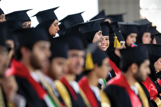 Under the patronage of Mansour bin Zayed, Mohammed bin Hamdan bin Zayed attends the Graduation Ceremony of students of the Emirates National Schools’ Al Ain Campus