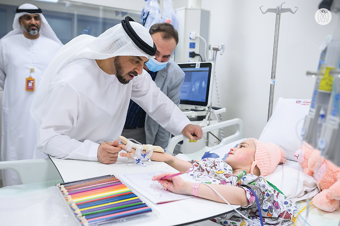 Hamdan bin Zayed visits victims of Syrian earthquake receiving treatment in UAE hospitals under Mother of the Nation initiative