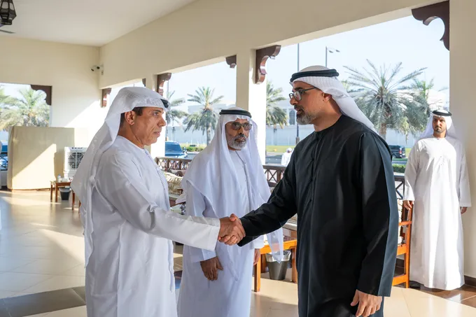 Khaled bin Mohamed bin Zayed offers condolences on the passing of Mohamed Saeed Abdullah Al Qubaisi