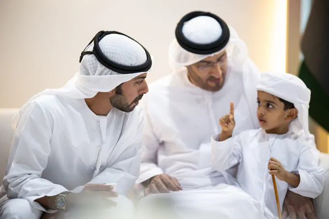Khalifa bin Tahnoon bin Mohammed attends reception for Al Shamsi and Al Salmi weddings