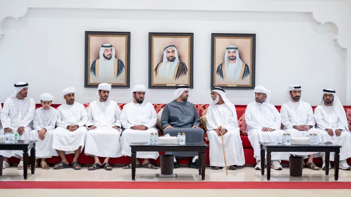 Theyab bin Mohamed bin Zayed offers condolences on the passing of national duty martyr Saeed Abdalla Alshamsi