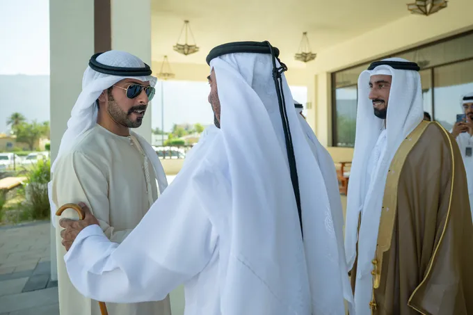 Khalifa bin Tahnoon bin Mohammed attends Mohamed Saif Al Kalbani wedding reception