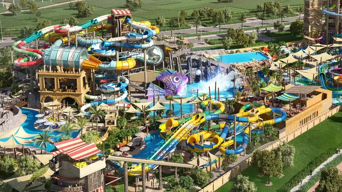 Yas Waterworld Yas Island, Abu Dhabi expansion more than 55% complete