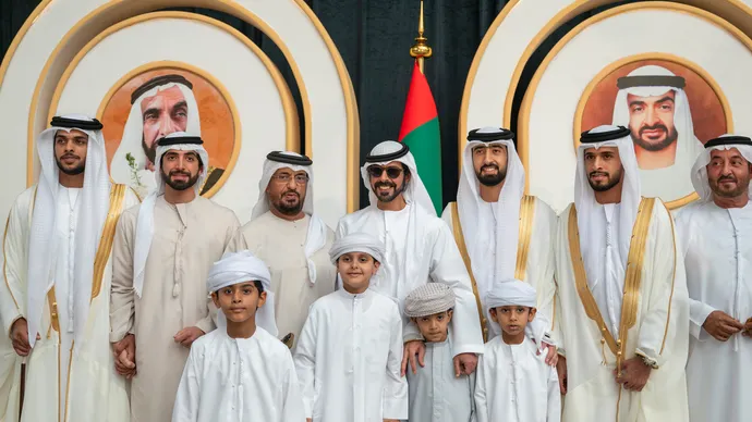 Khalifa bin Tahnoon bin Mohammed attends reception for Al Ameri family wedding