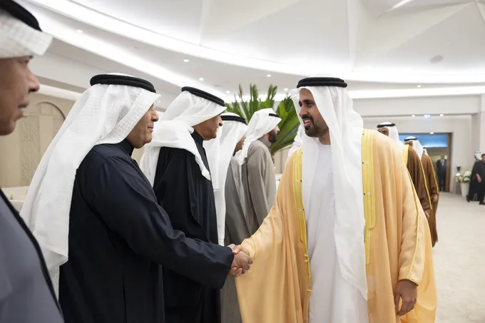 Theyab bin Mohamed bin Zayed attends Othman Abdullah Al-Yahya wedding reception