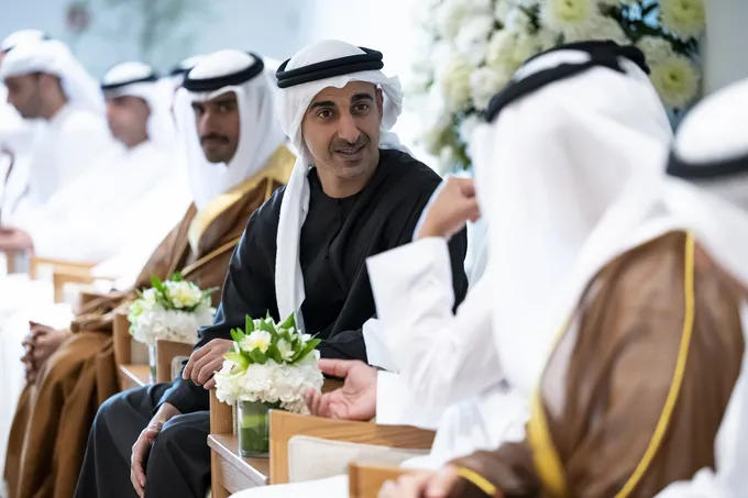 Hamdan bin Mohamed bin Zayed attends wedding reception of Sultan and Abdullah Ahmed Al Junaibi