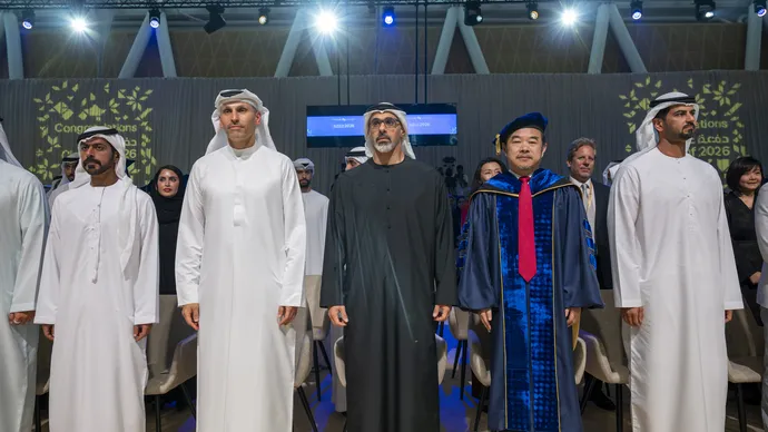 Khaled bin Mohamed bin Zayed attends Mohamed bin Zayed University of Artificial Intelligence 2026 commencement ceremony