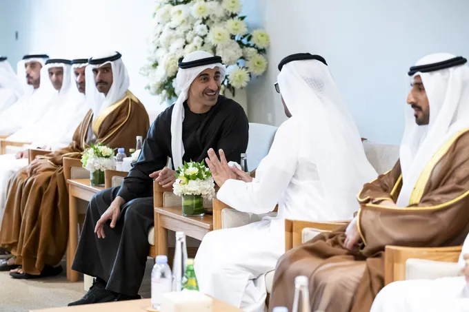 Hamdan bin Mohamed bin Zayed attends wedding reception of Sultan and Abdullah Ahmed Al Junaibi
