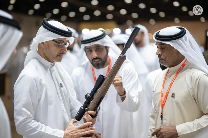 Hazza bin Zayed visits 23rd Abu Dhabi International Hunting and Equestrian Exhibition
