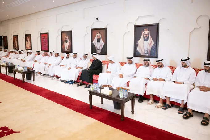 Khaled bin Mohamed bin Zayed offers condolences on the passing of Mohamed Saeed Abdullah Al Qubaisi