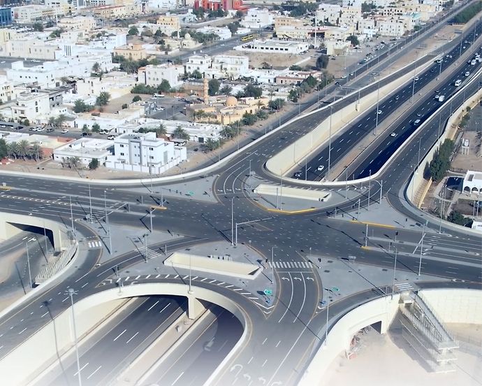 رئيس دائرة البلديات والنقل – أبوظبي يدشِّن مشروع جسر يربط بين شرق بني ياس وغربها