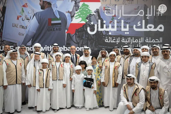 Hamdan bin Zayed participates in UAE stands with Lebanon humanitarian campaign efforts in Abu Dhabi