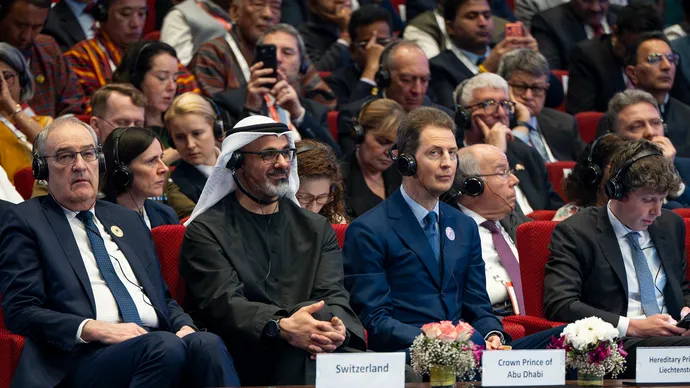 On behalf of the UAE President, Abu Dhabi Crown Prince attends opening session of AI Impact Summit in New Delhi