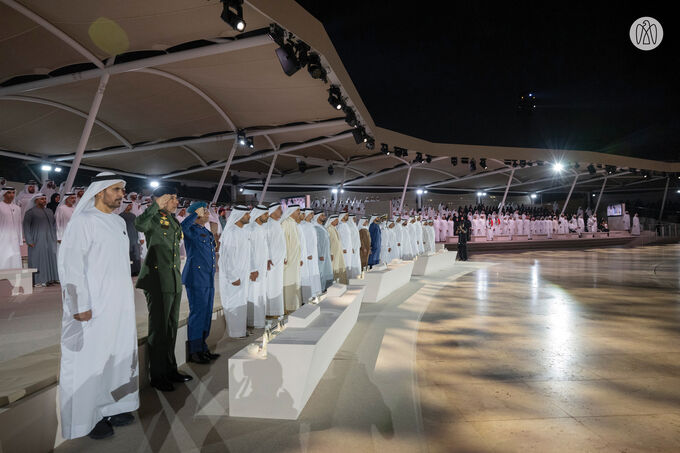 Humaid bin Rashid Al Nuaimi attends Commemoration Day ceremony at Wahat Al Karama in Abu Dhabi