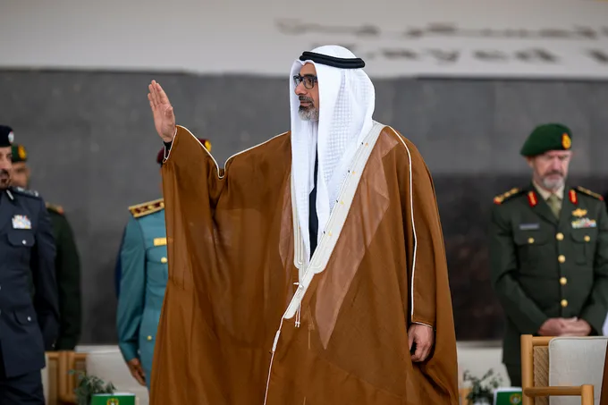 UAE President attends graduation ceremony of 50th cohort and first university-level cohort of cadet officers at Zayed II Military College in Al Ain Region