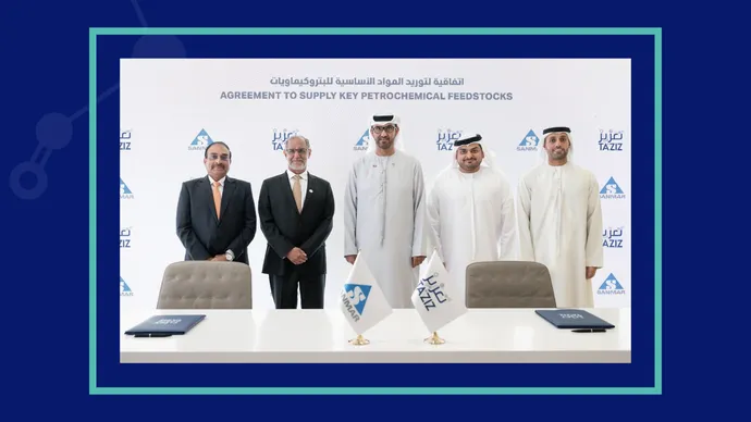 TA’ZIZ signs product sale agreement term sheets with The Sanmar Group for supply of key petrochemical feedstock